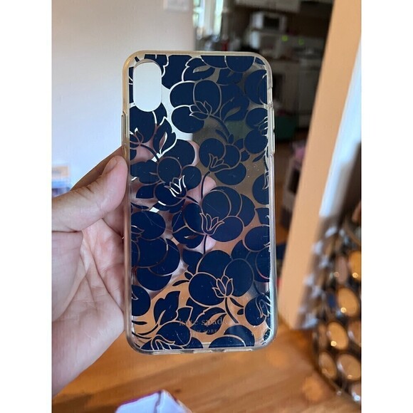 𝅺KATE Spade New York Breezy Floral iPhone Xs Max Case, Blazer Blue (PreOw… - Picture 1 of 4